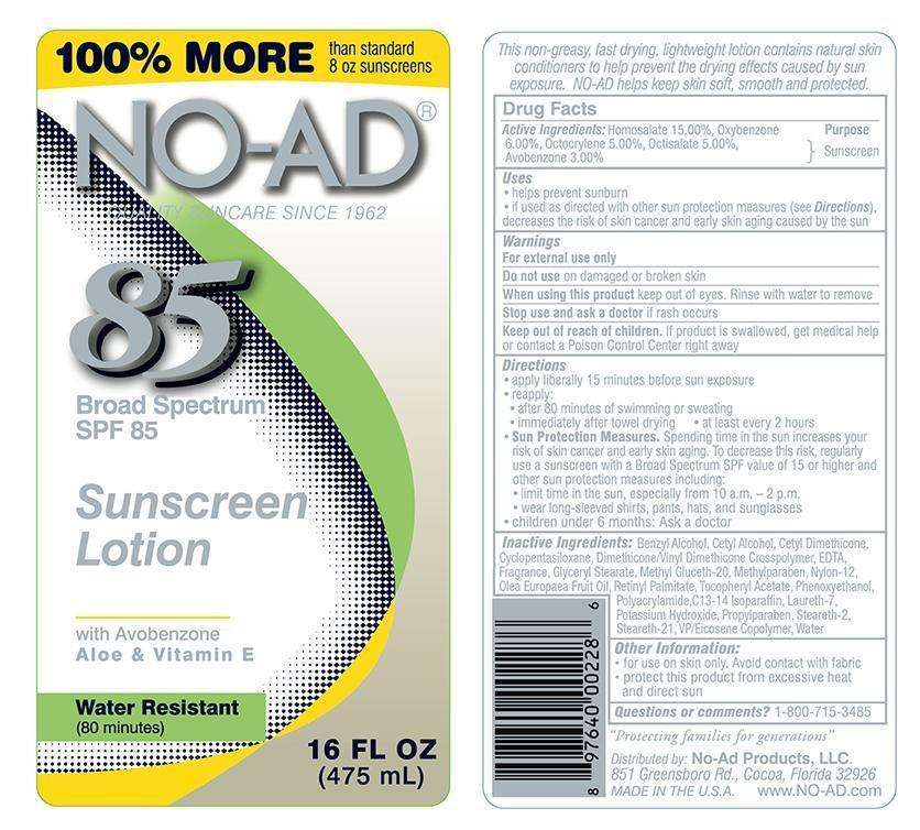 NO-AD 85 Sunscreen